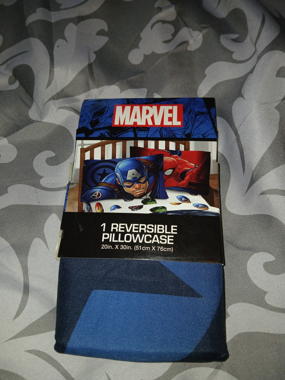 Marvel Reversible Pillowcase - Blue